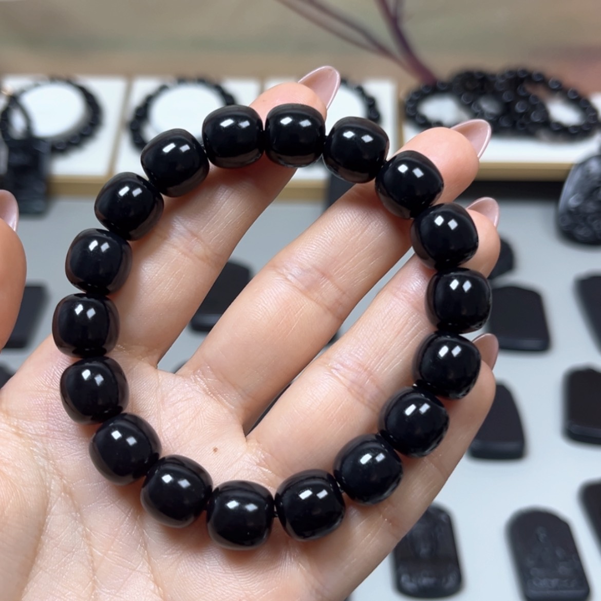 【闪购商品】和田玉（墨玉）卡12老型高羊脂未镶嵌