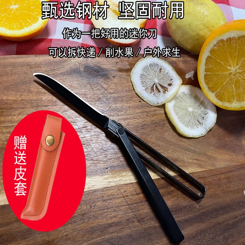 户外折叠小刀野外折叠刀便携带安全锋利高硬度多功能水果刀