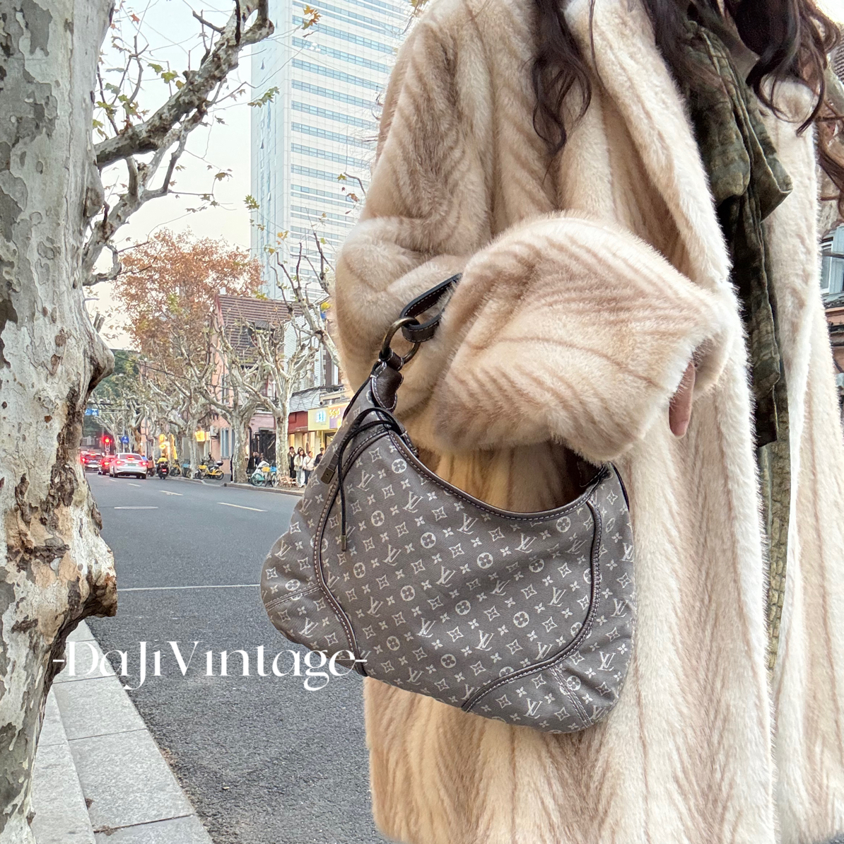 99新 LouisVuitton/路易威登 大吉中古/LV 印花帆布单肩包