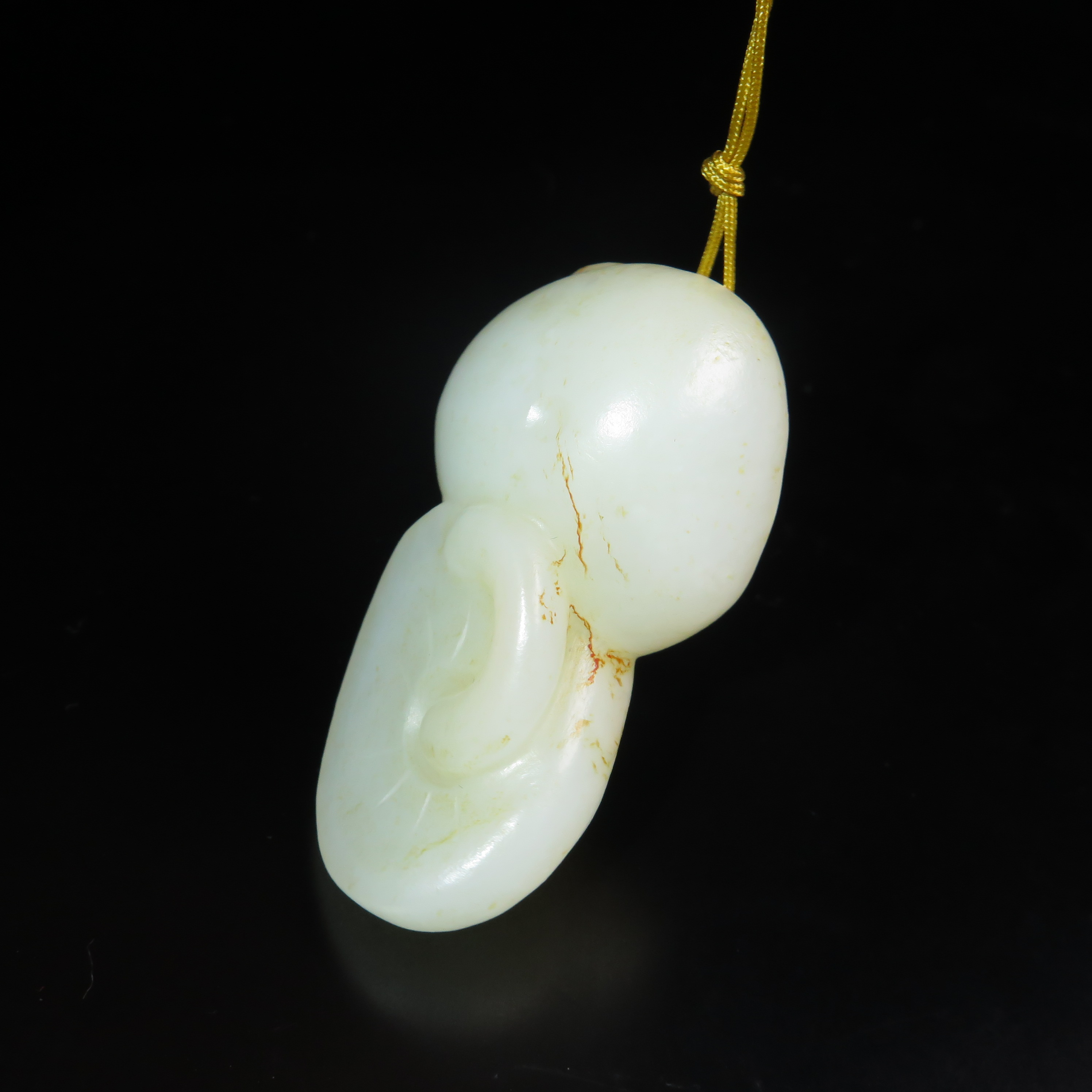 晚清玉君子佩/MZ025835/和田玉/民族文物