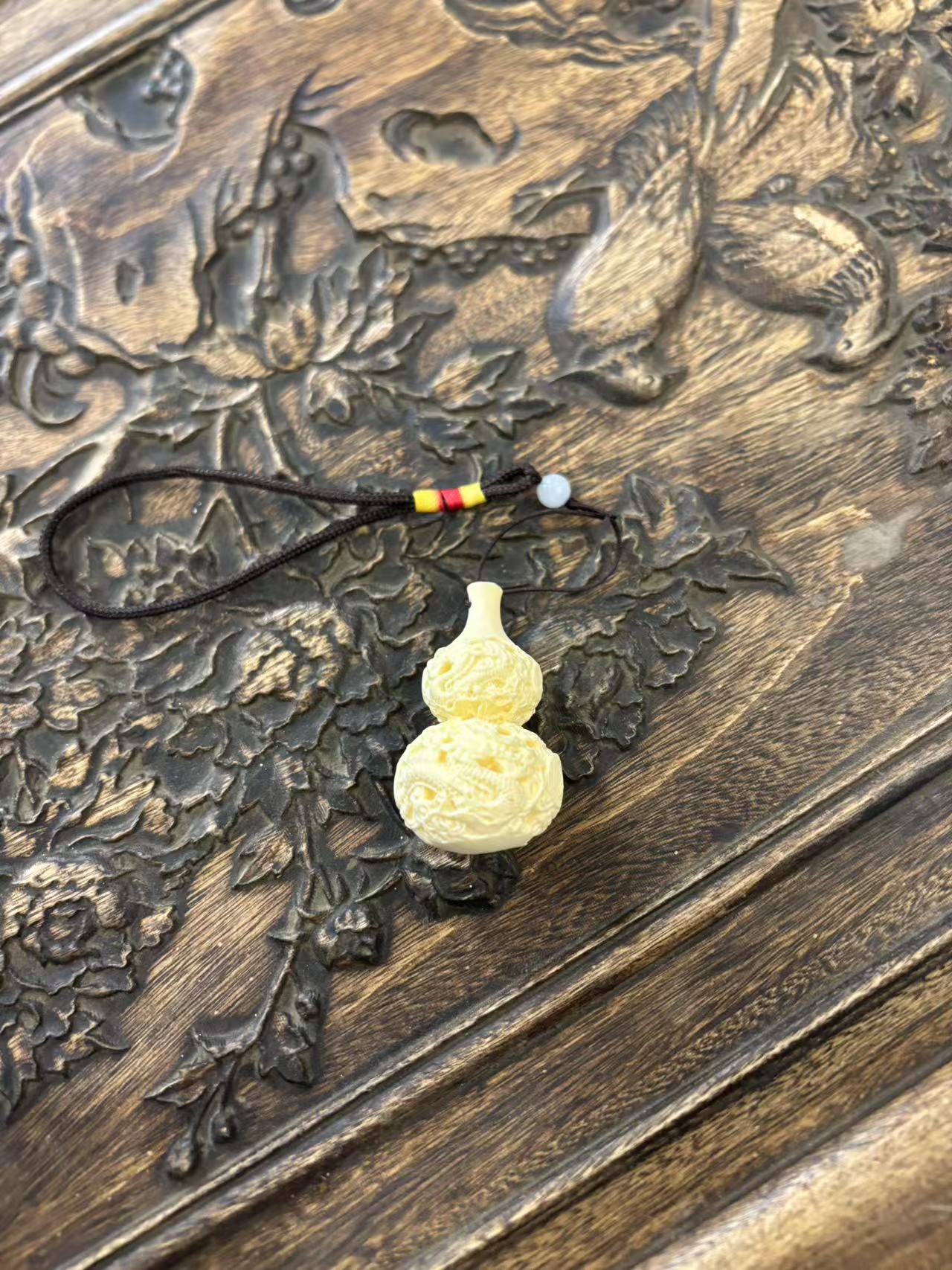 创意龙葫芦手把件根雕礼品赠送绳子