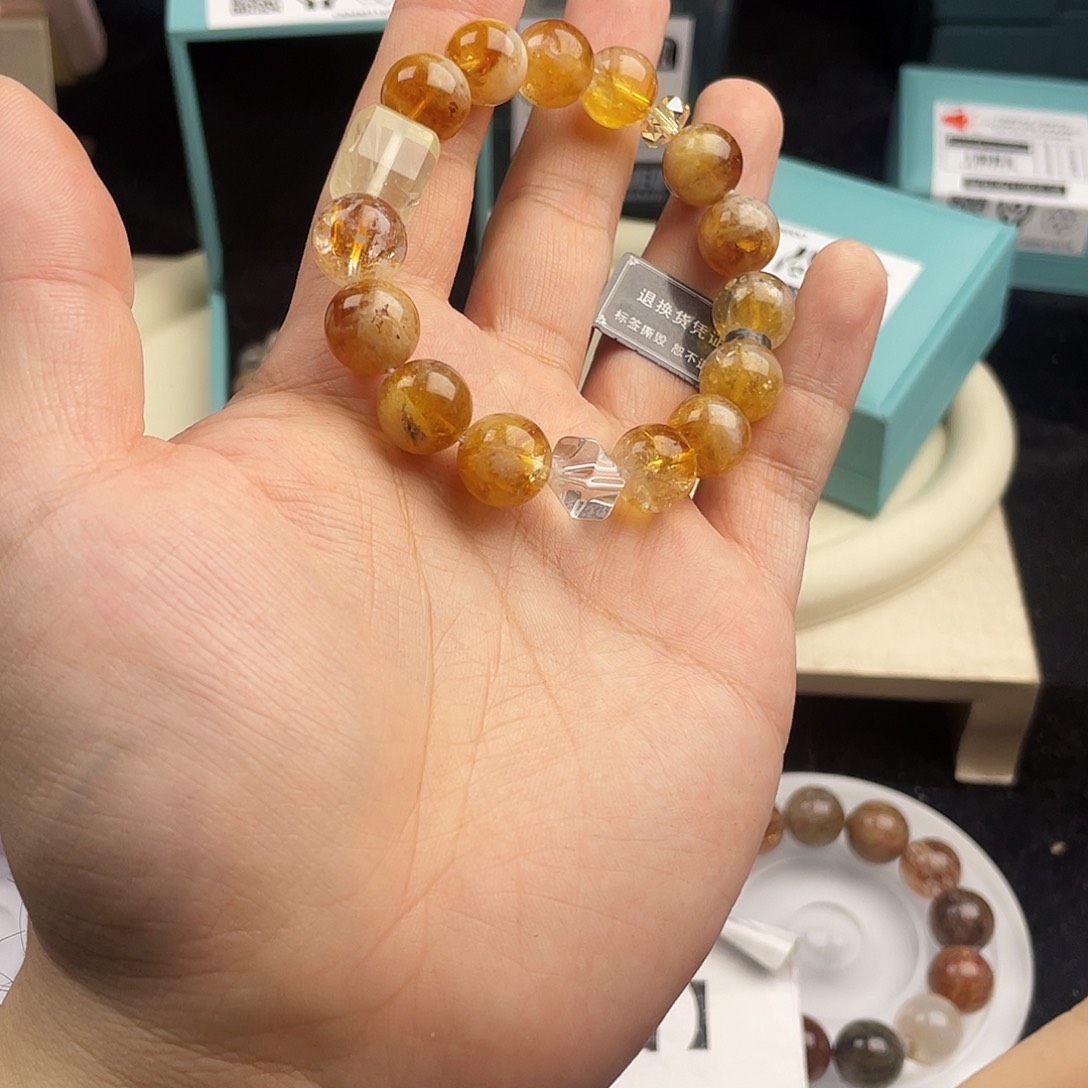 水晶银S925镶嵌手链