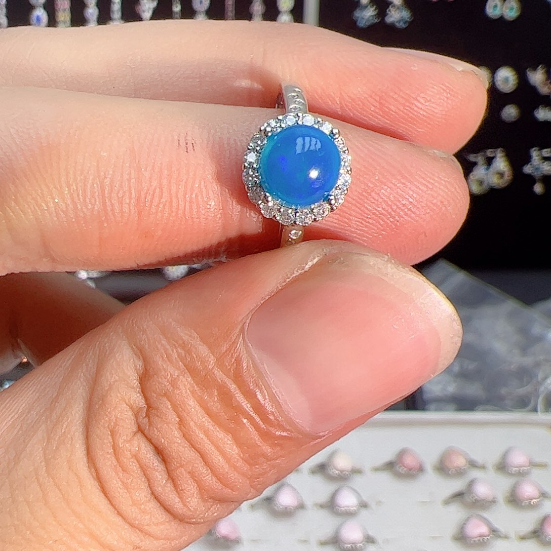 紫晶珠宝半成品银S925镶嵌