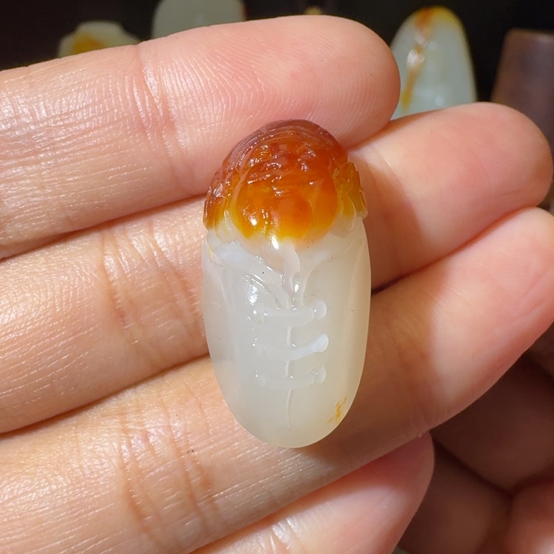 和田玉未镶嵌挂件