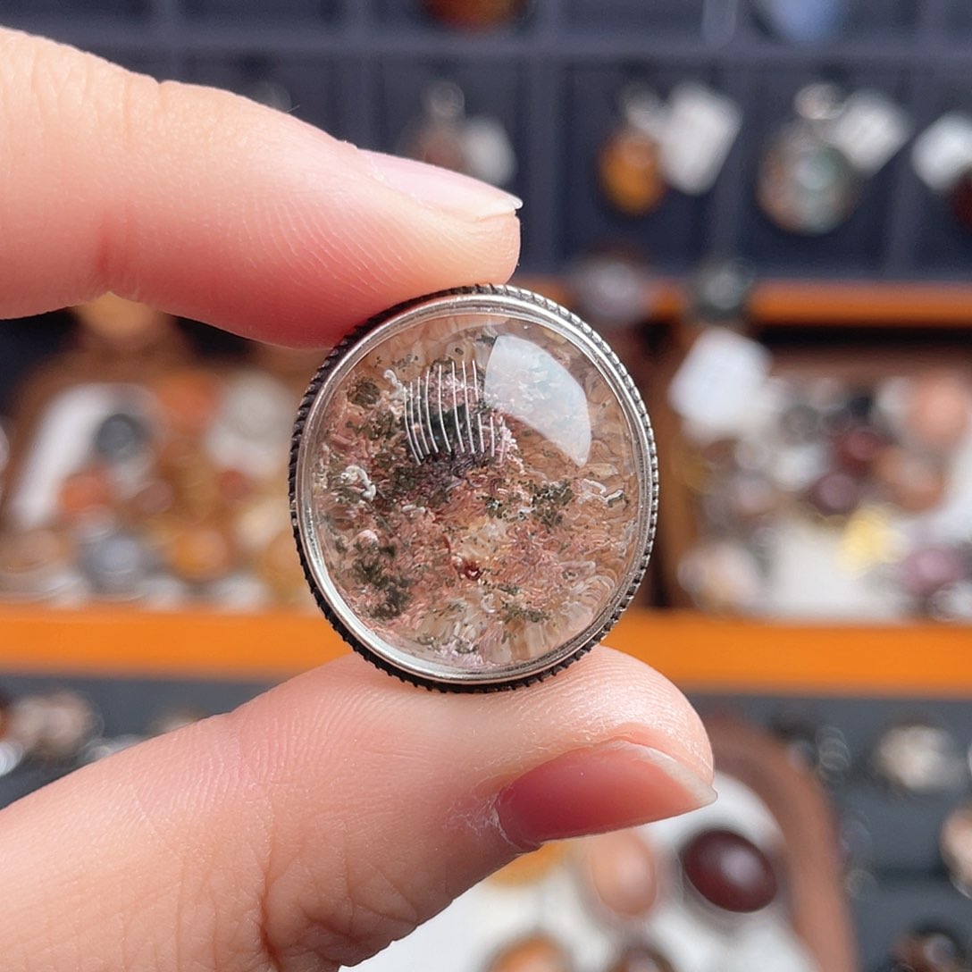 水晶颈饰银S925镶嵌L***i