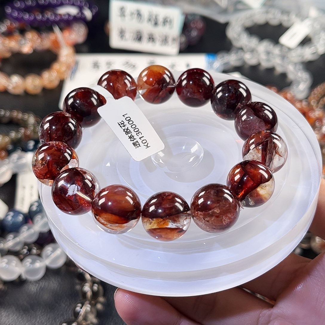 未镶嵌手链水晶红锦鲤胶花货头毕业