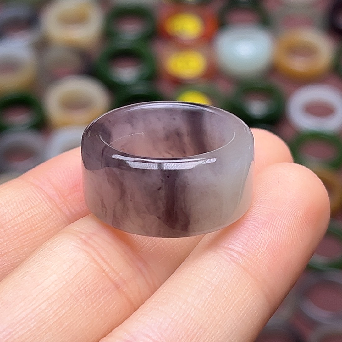 和田玉未镶嵌戒指17.9烟雨朦胧