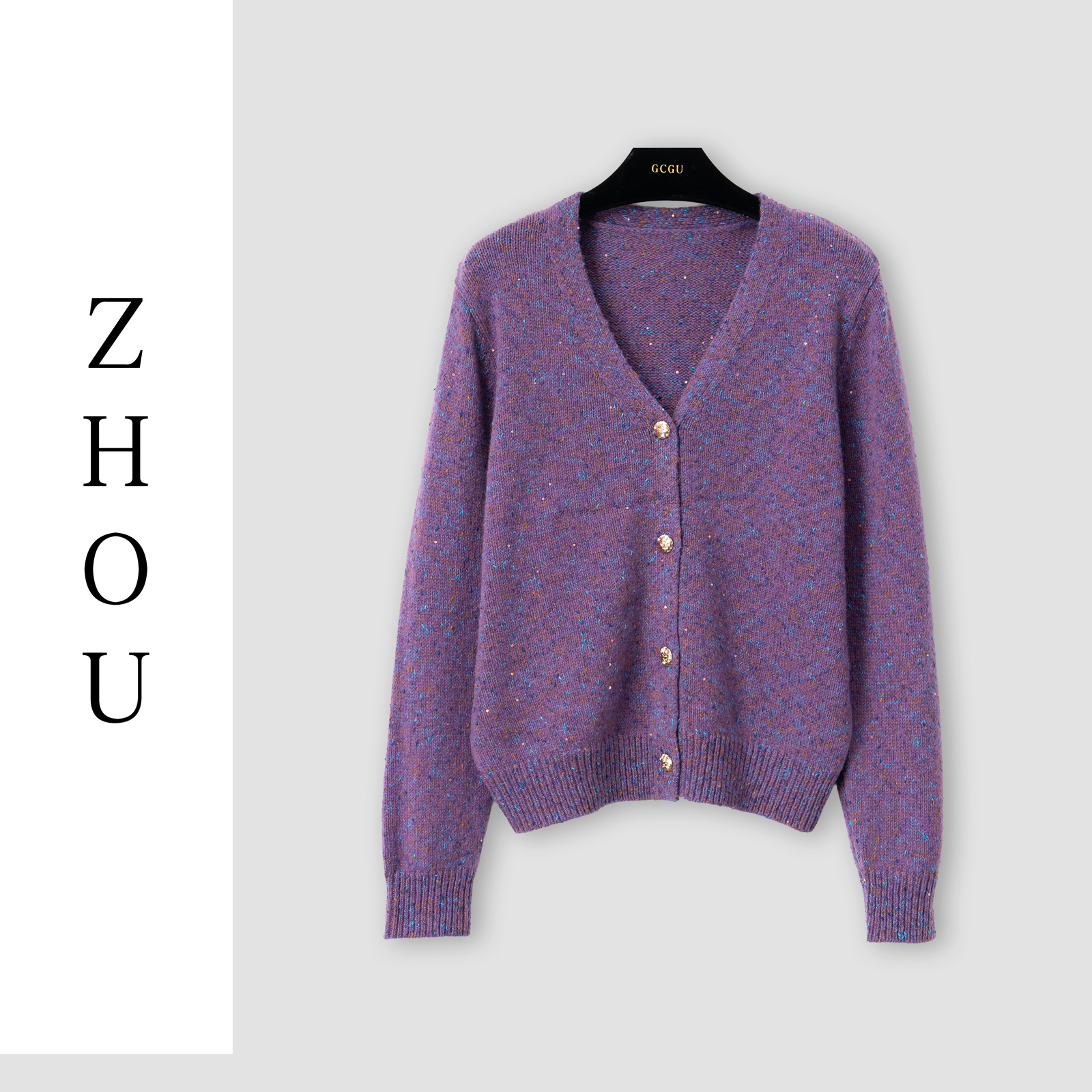 （周哥甄选）紫色上衣-32148