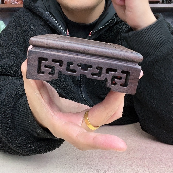 乌木类端景台小李子红木工艺品