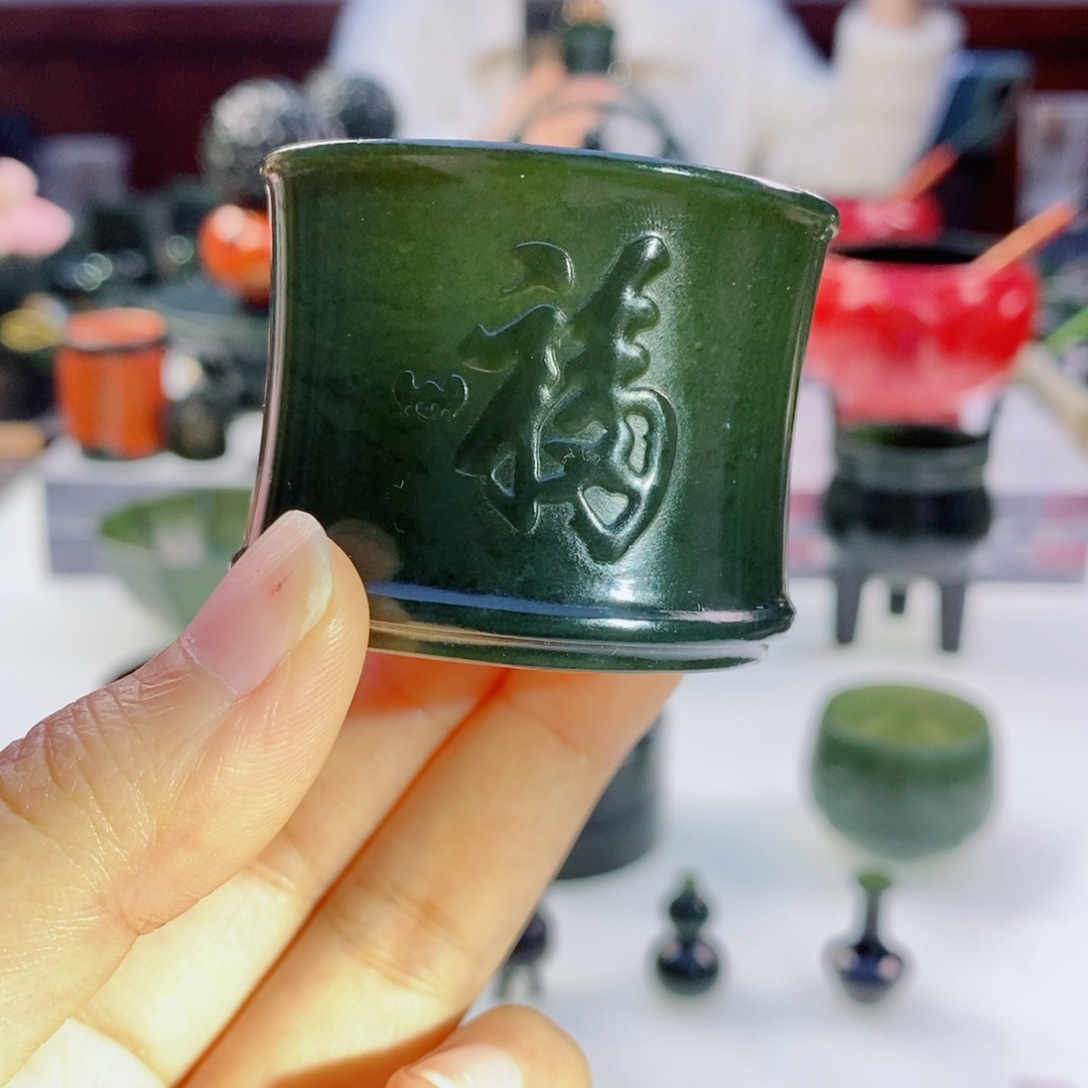 和田玉（青玉）挂件未镶嵌