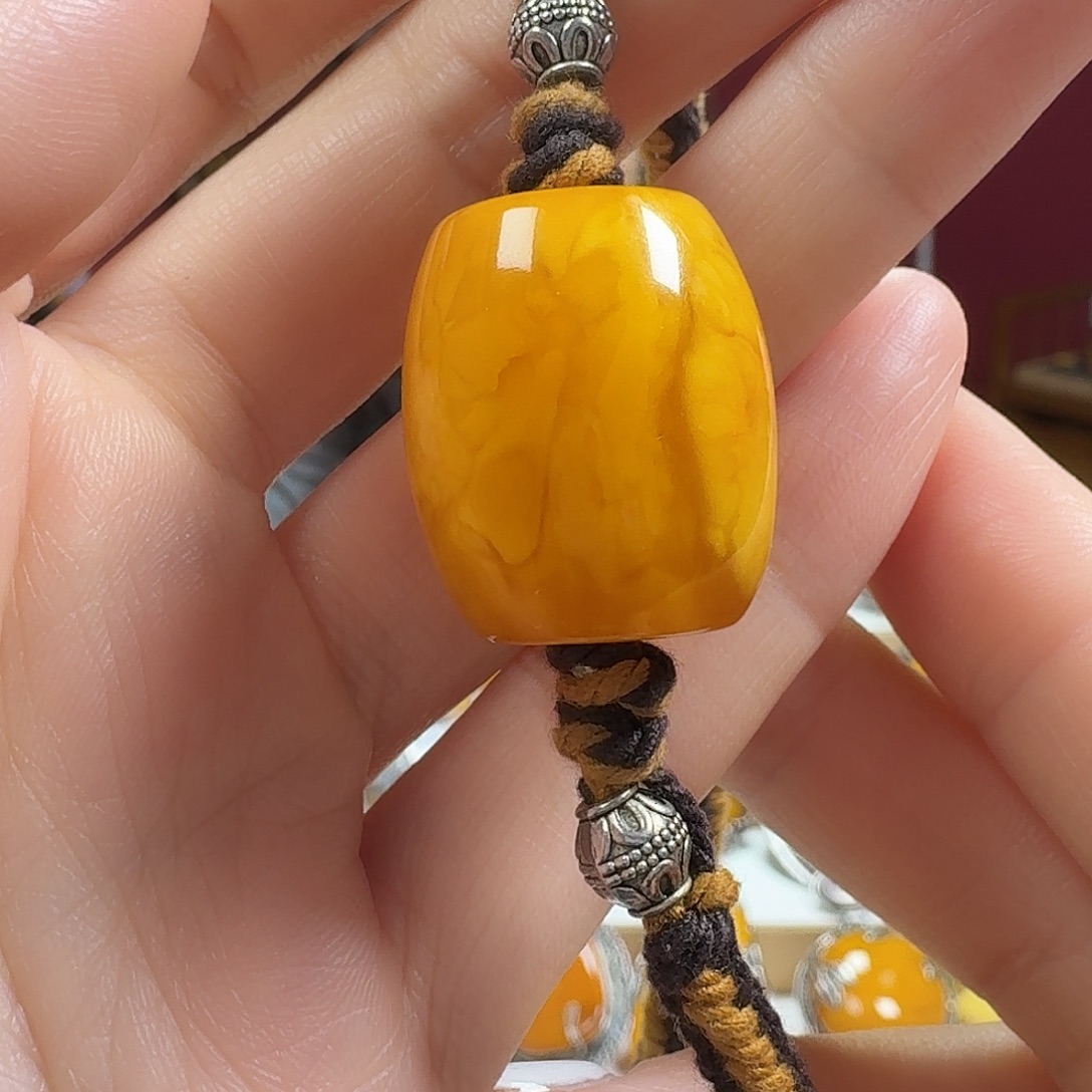 蜜蜡未镶嵌颈饰项链