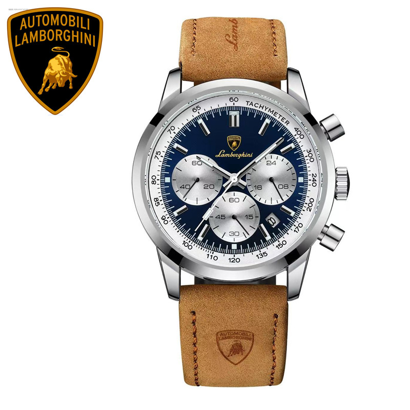AUTOMOBILI LAMBORGHINI 兰博基尼新款921真皮磨砂男表TY