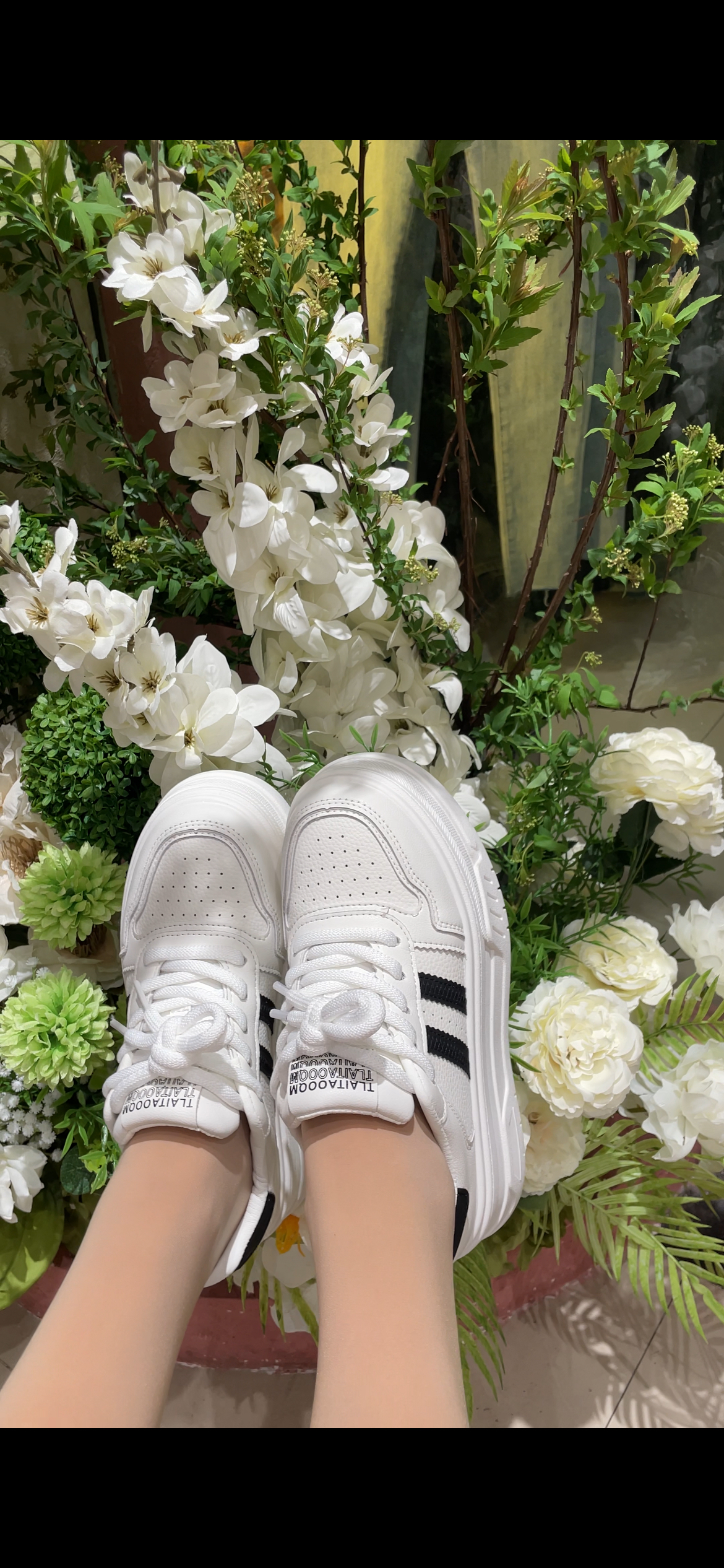 板鞋休闲增高厚底系带休闲板鞋运动春季春夏小白鞋圆头