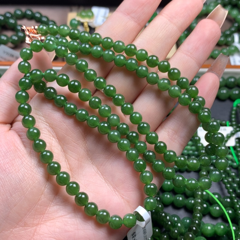 【闪购商品】和田玉（碧玉）颈饰未镶嵌养*哆