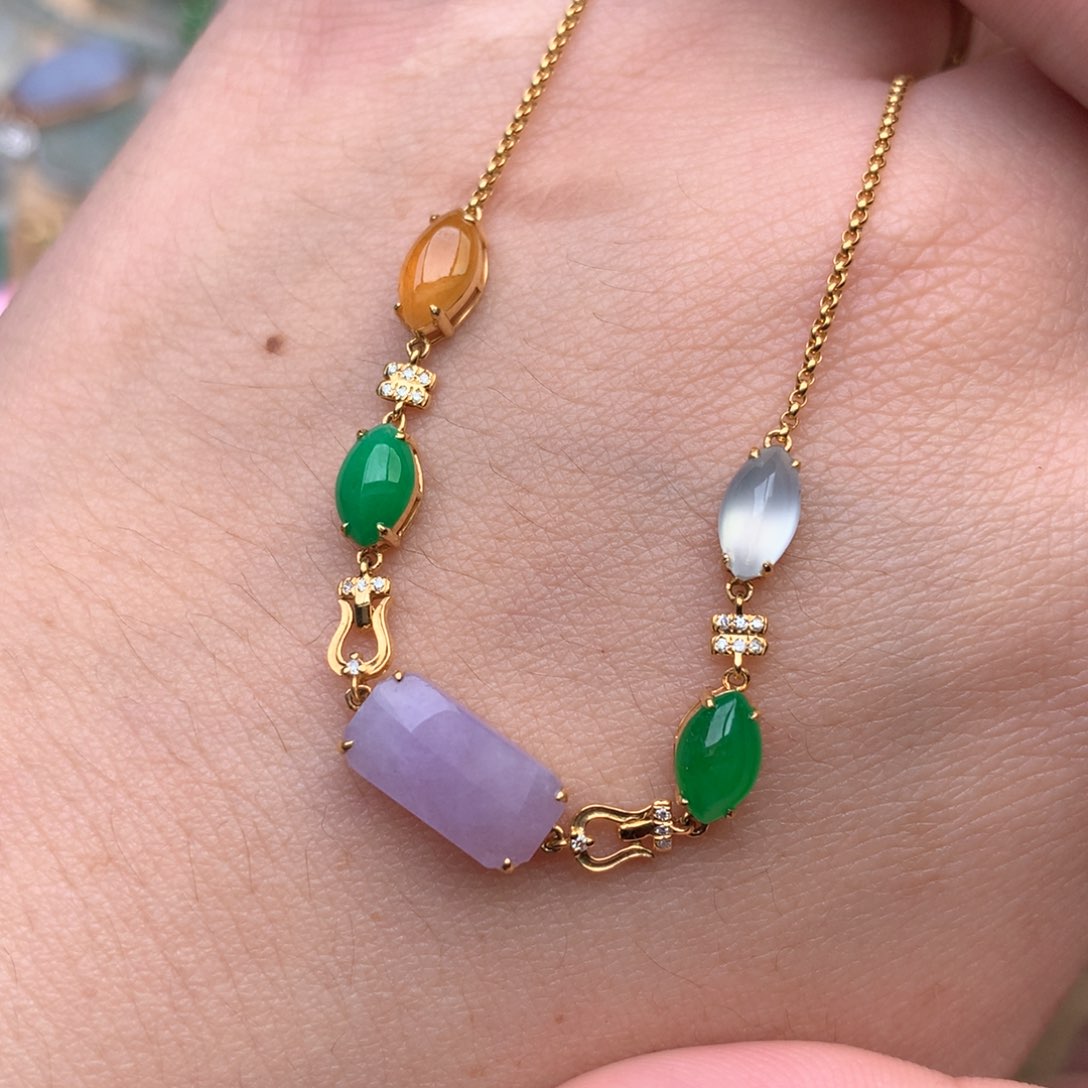 【闪购商品】18K金镶嵌挂件翡翠一