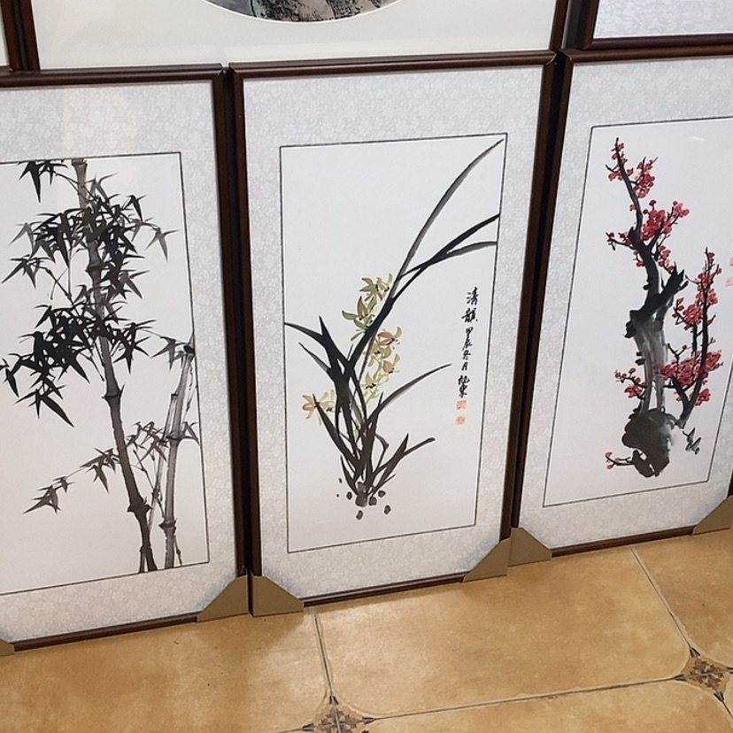 【闪购商品】国画手绘国画带框90.45