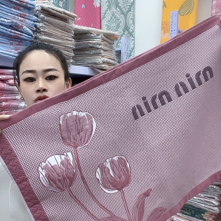 棉豆沙色郁金香棉