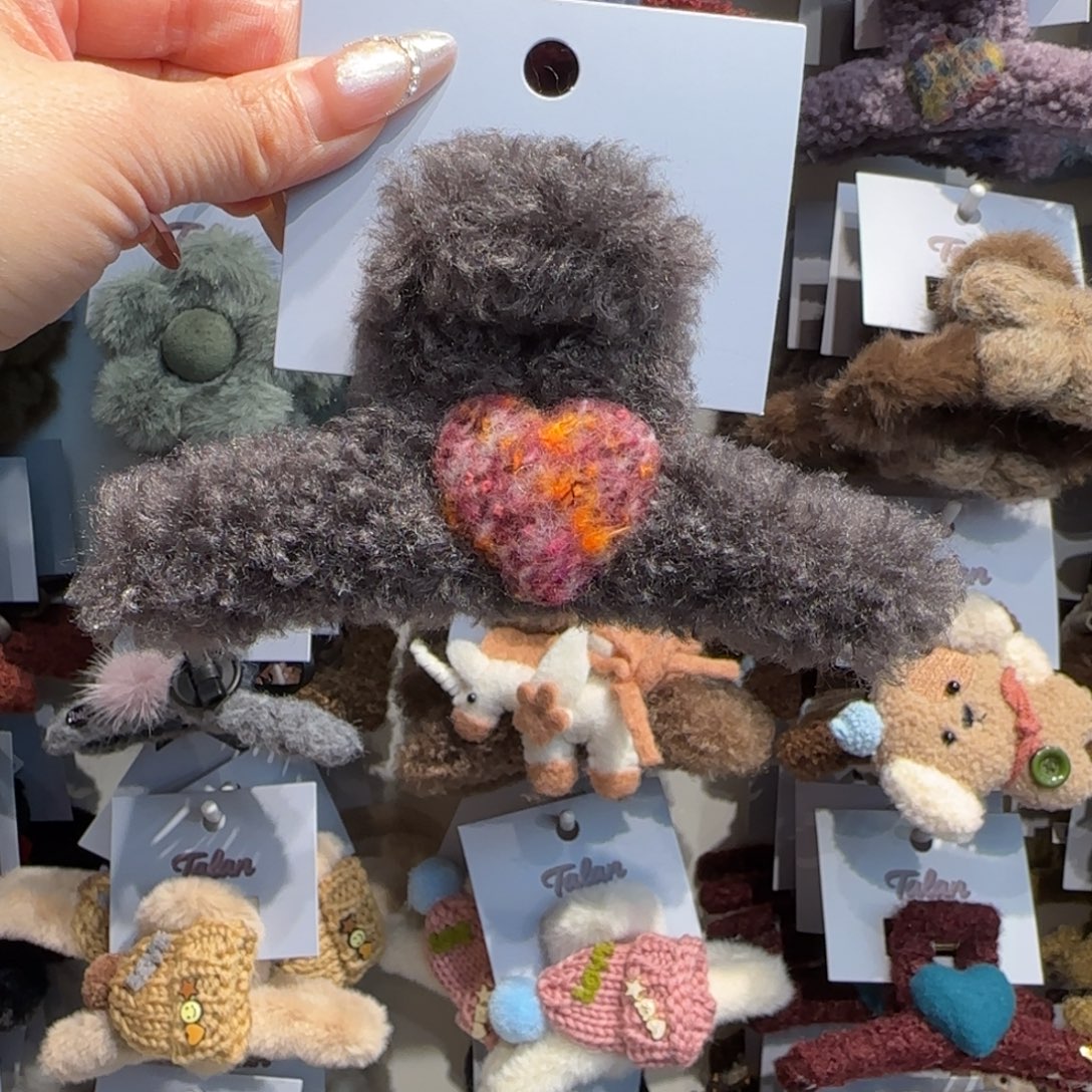 布艺铁合金爱心抓