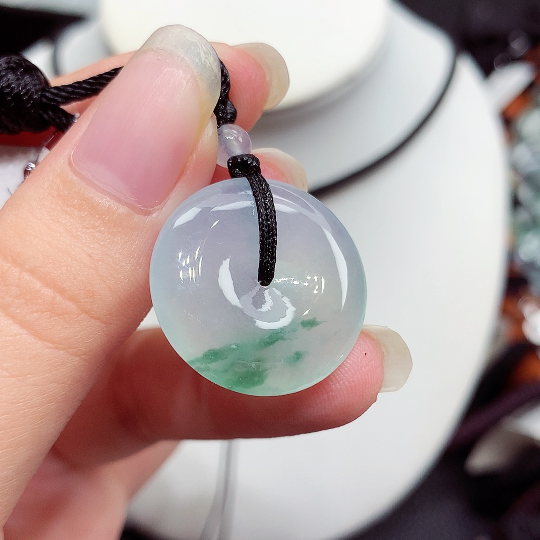 翡翠未镶嵌颈饰翡翠21，22.1/4.8