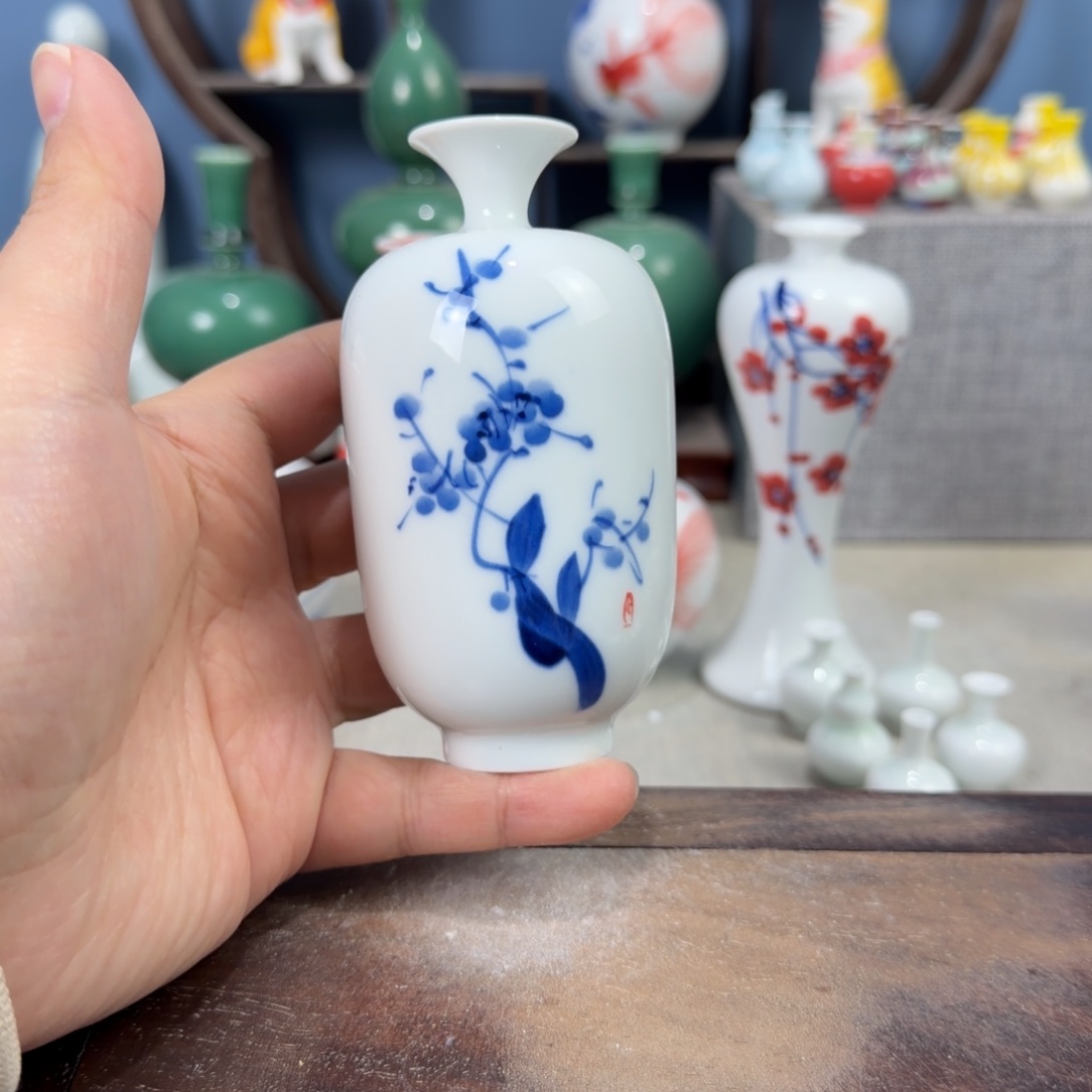 陶瓷手工小花器摆件
