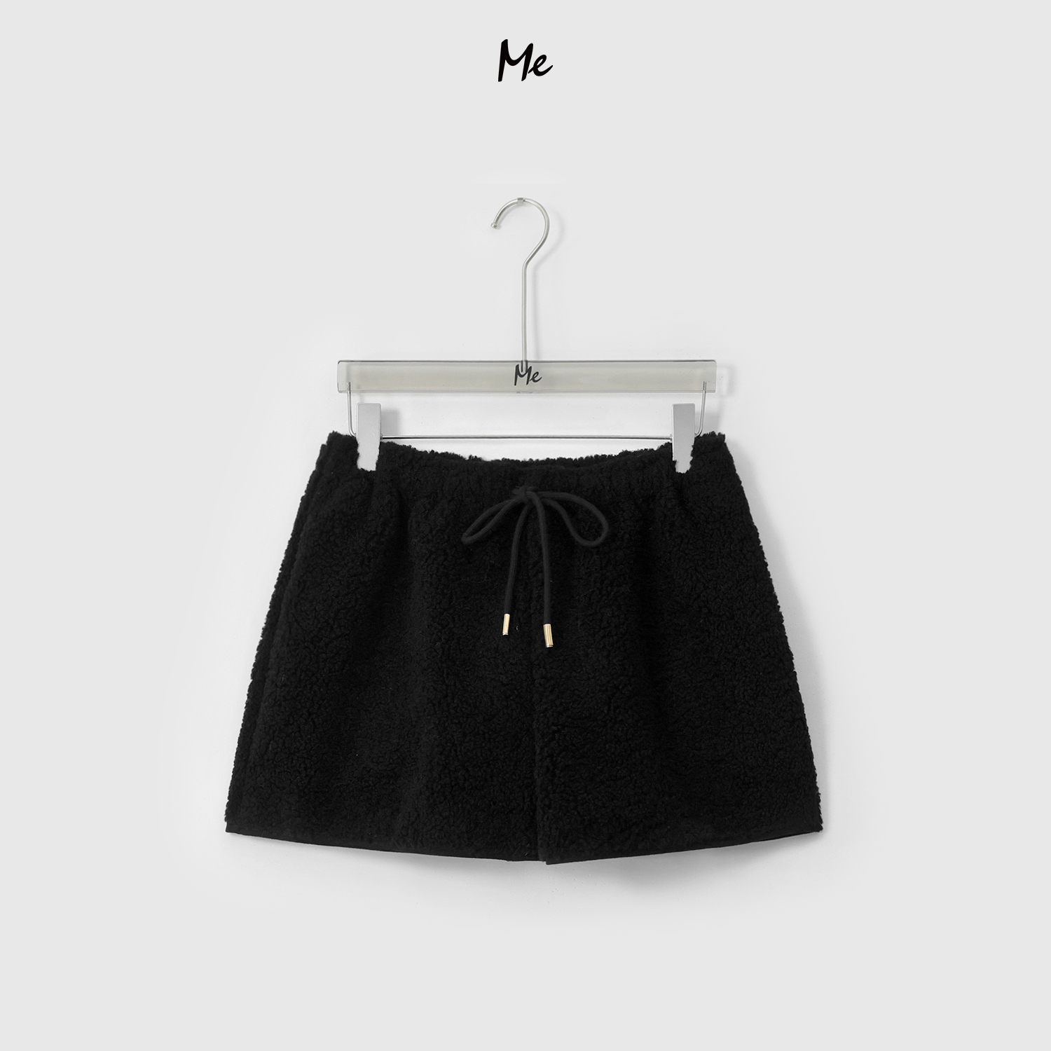 ME【毛绒泰迪短裤】泰迪颗粒毛感高腰显瘦百搭松弛时尚短裤MESA5125