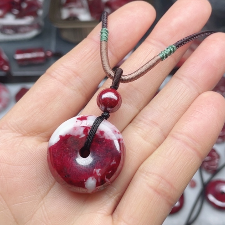 东***姥天然辰砂晶体原矿原切