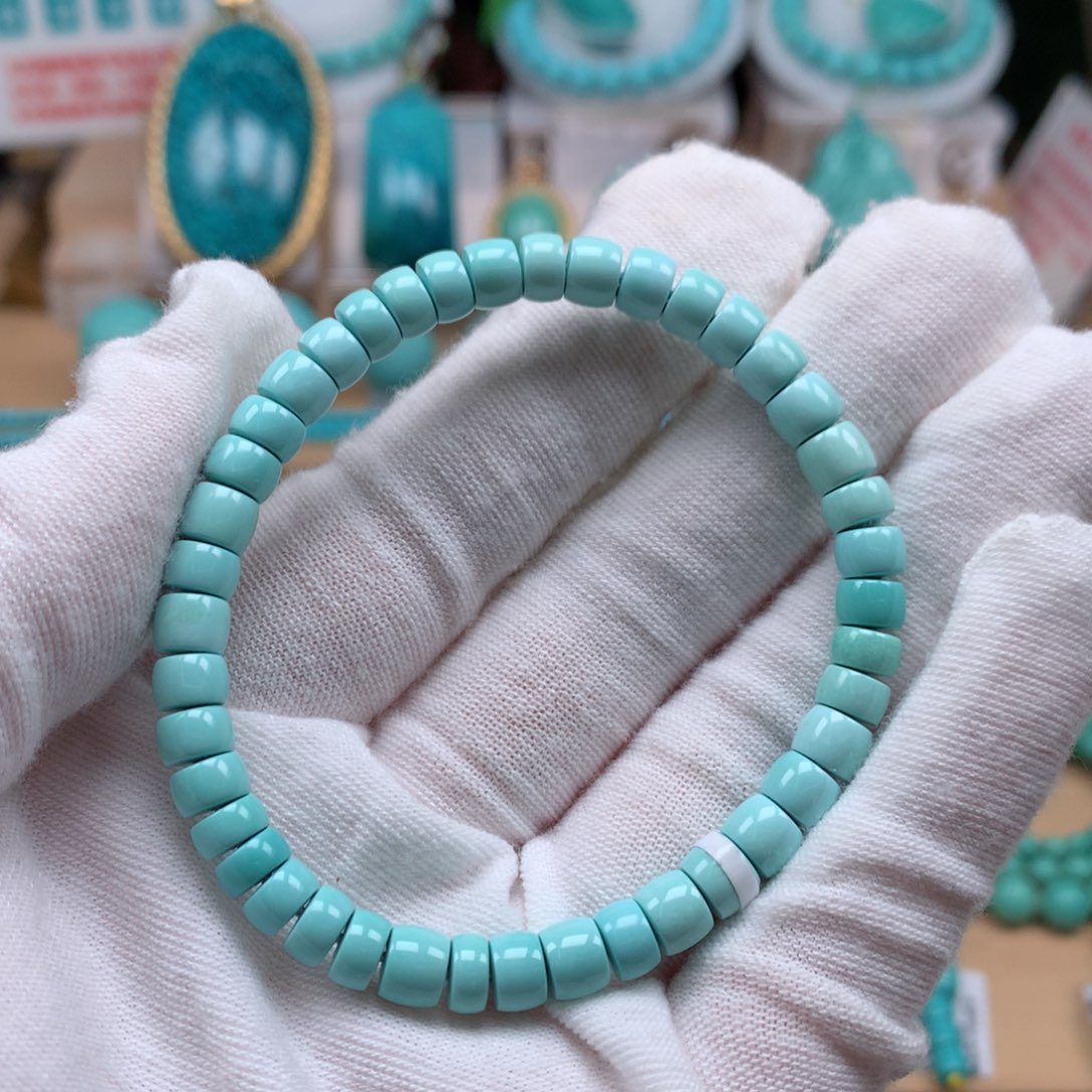 绿松石未镶嵌珠宝奇石6mm