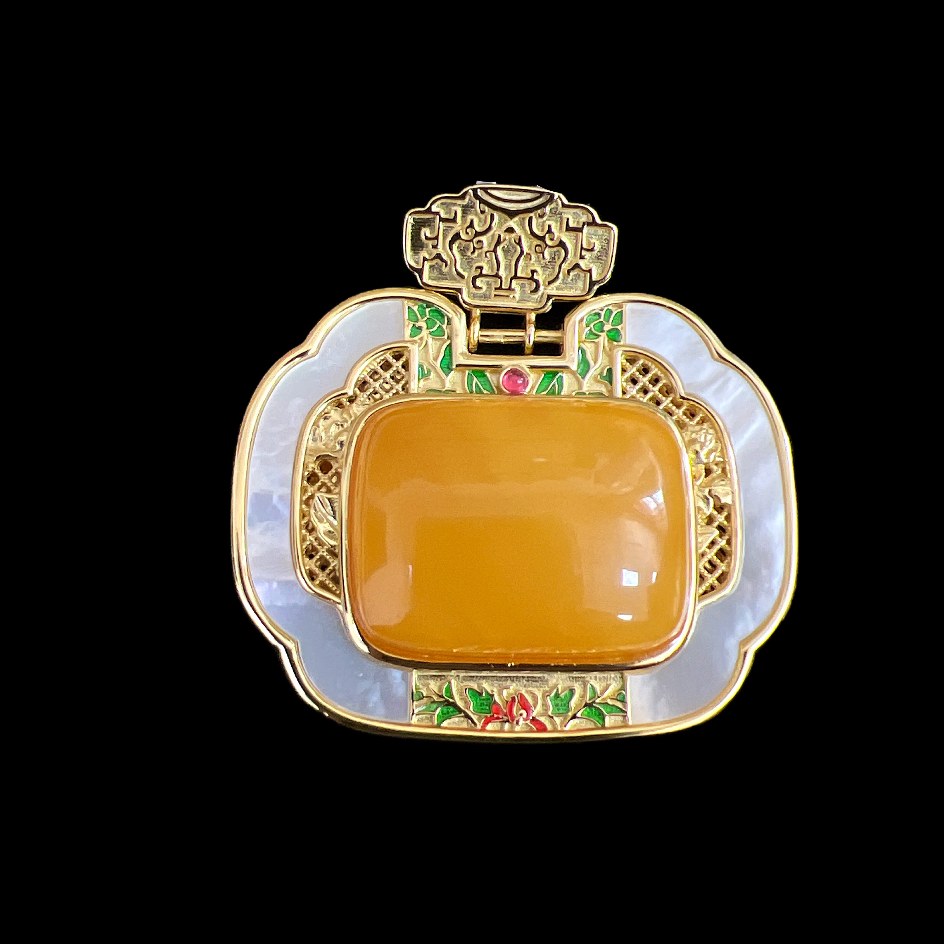 0794-蜜蜡吊坠孤品