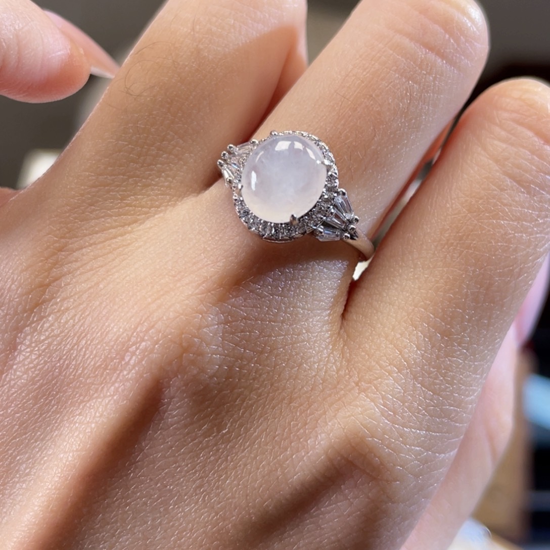 翡翠银S925镶嵌颈饰