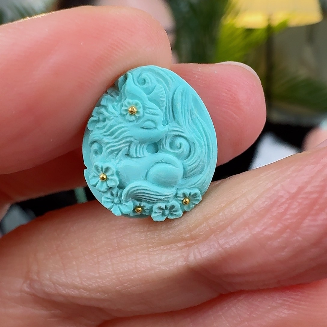 绿松石珠宝奇石未镶嵌