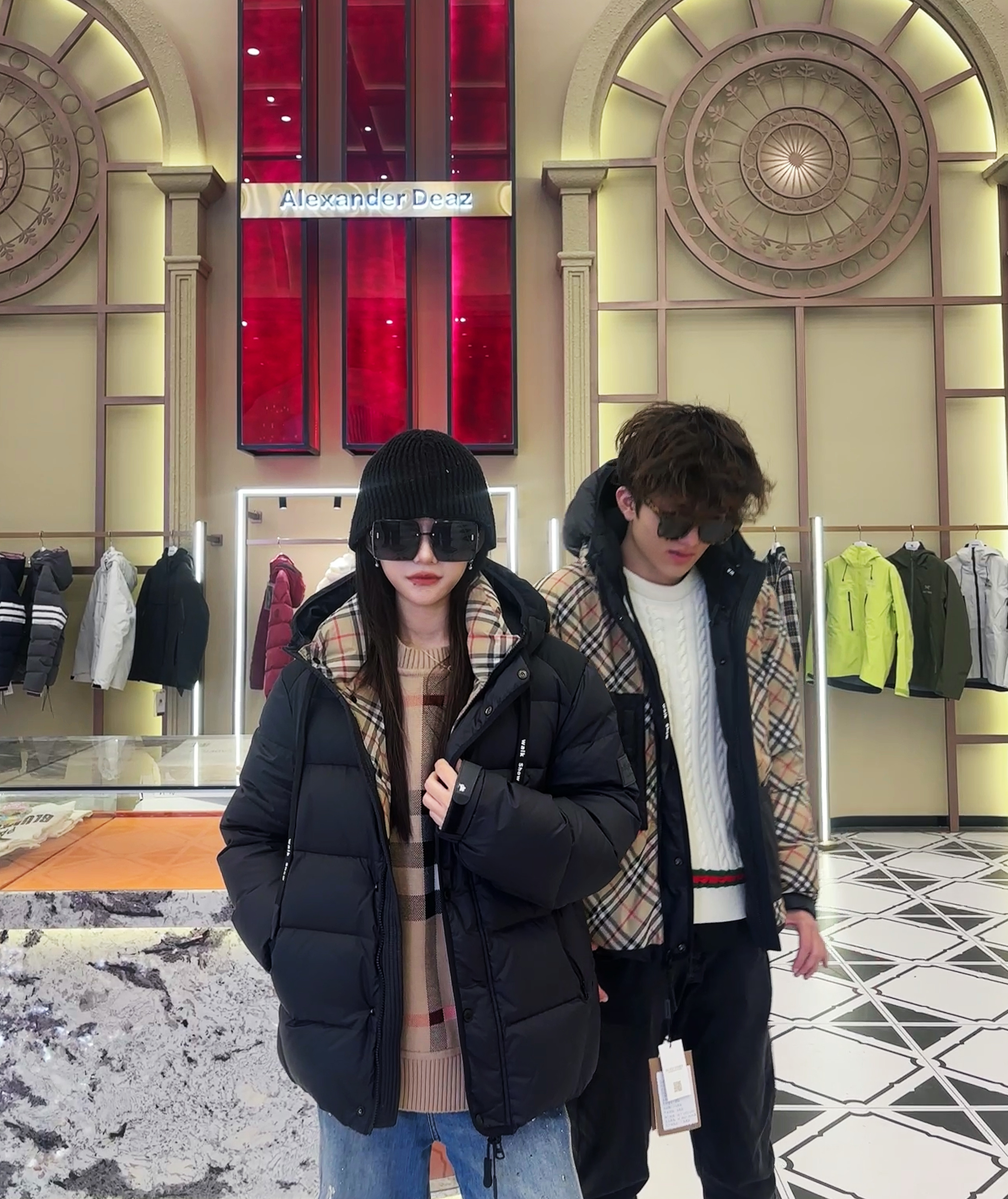 【晶】2025 冬季上新重磅设计可双面穿情侣外套W5009