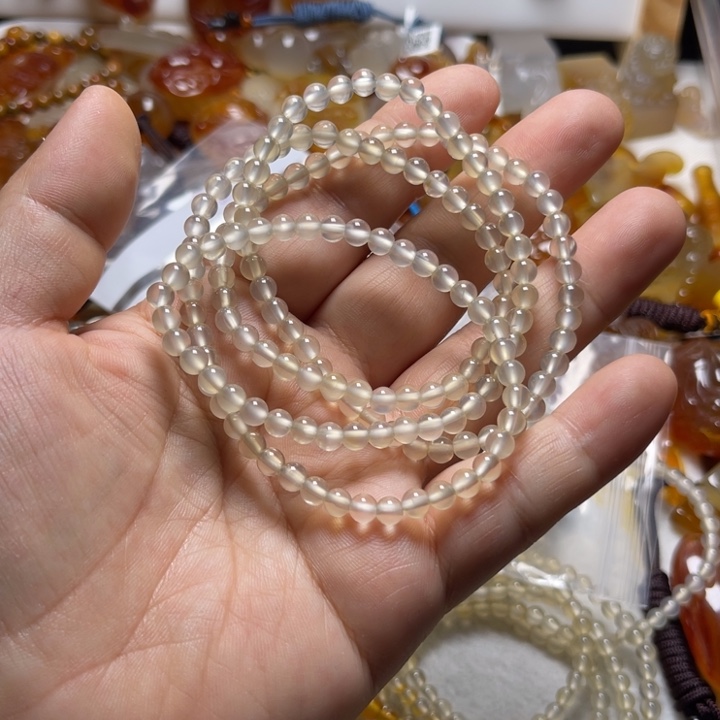 随***流玛瑙/玉髓未镶嵌颈饰009