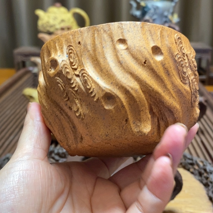 紫砂茶壶全手工制作无把杯