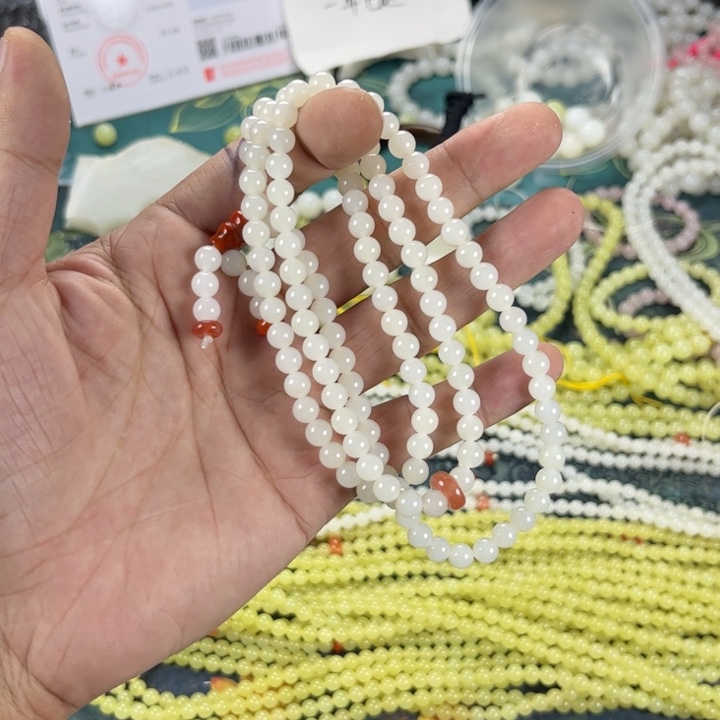 和田玉（糖玉）未镶嵌手链卡6   
