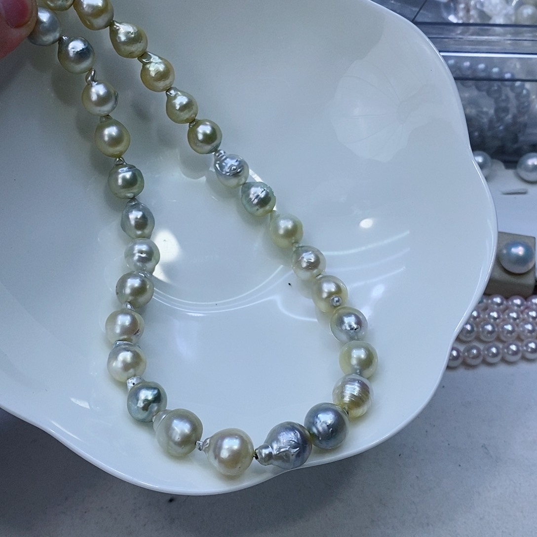 海水珍珠颈饰银S925镶嵌