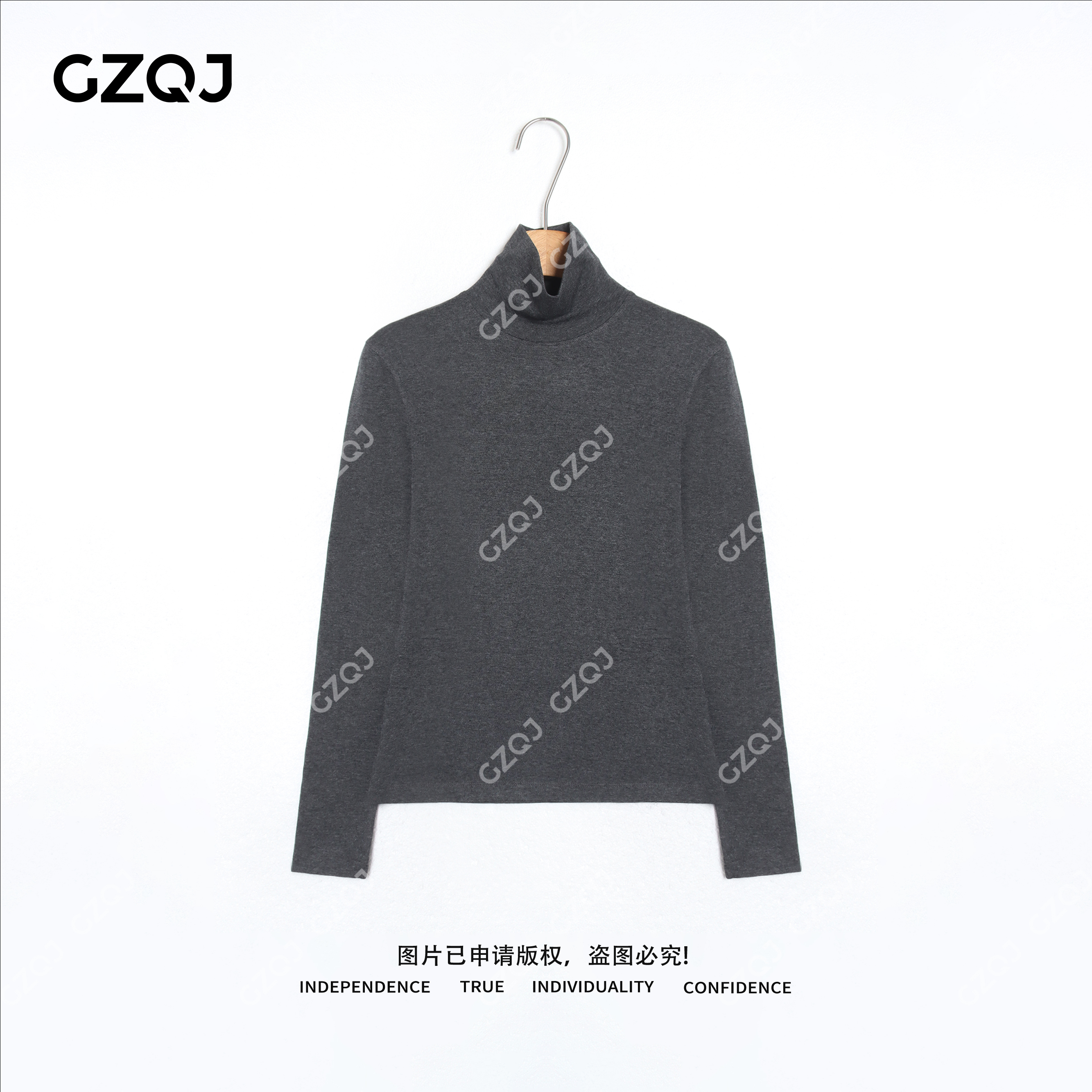 老琴私服【必入打底】琥珀流光风山羊绒高级感打底T恤女秋款 18282