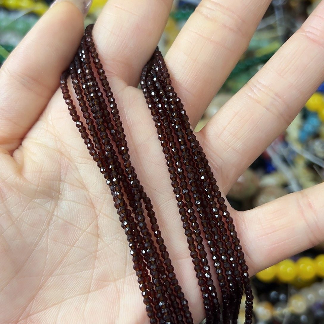 玛瑙/玉髓合金珠宝半成品，卡2茶晶切面2条