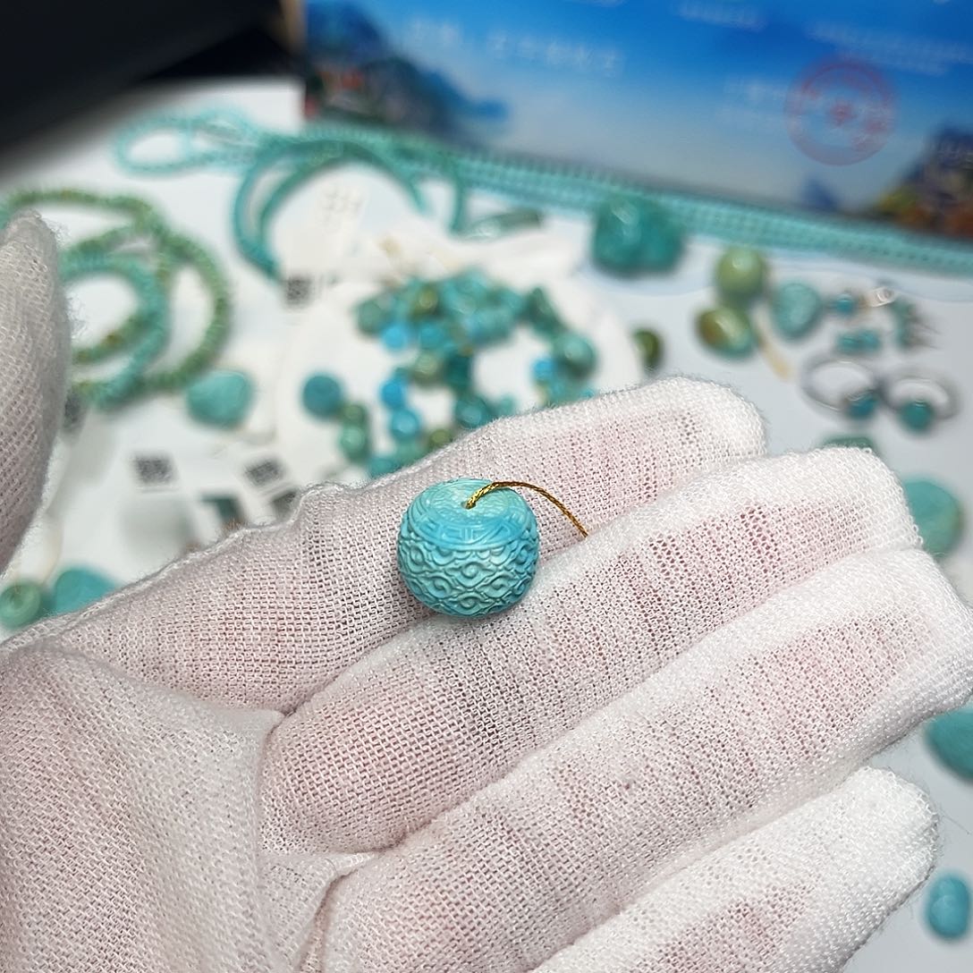 绿松石未镶嵌珠宝半成品