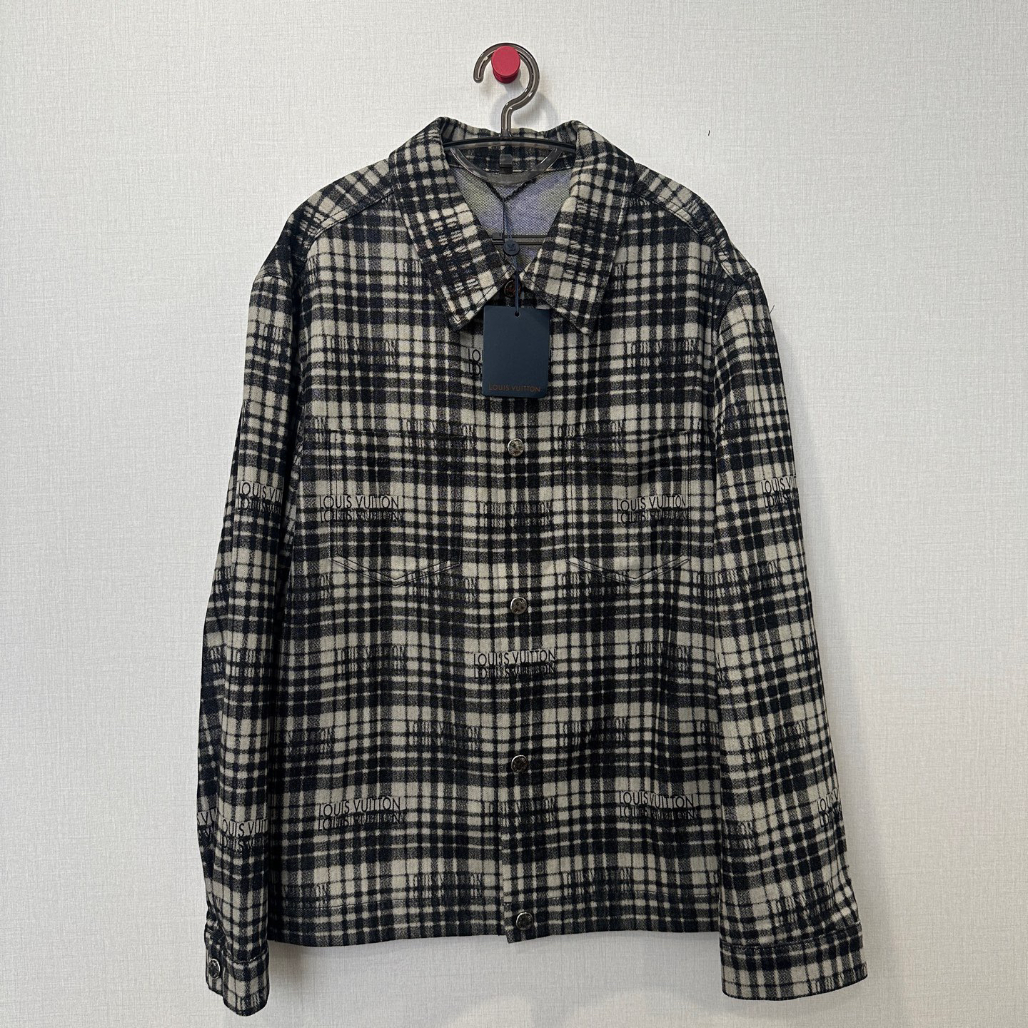 未使用 LouisVuitton/路易威登 格子羊毛外套/50/编号30001