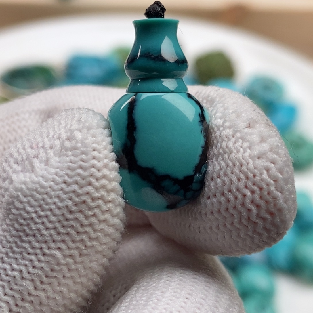 布***绿松石合金老型珠子