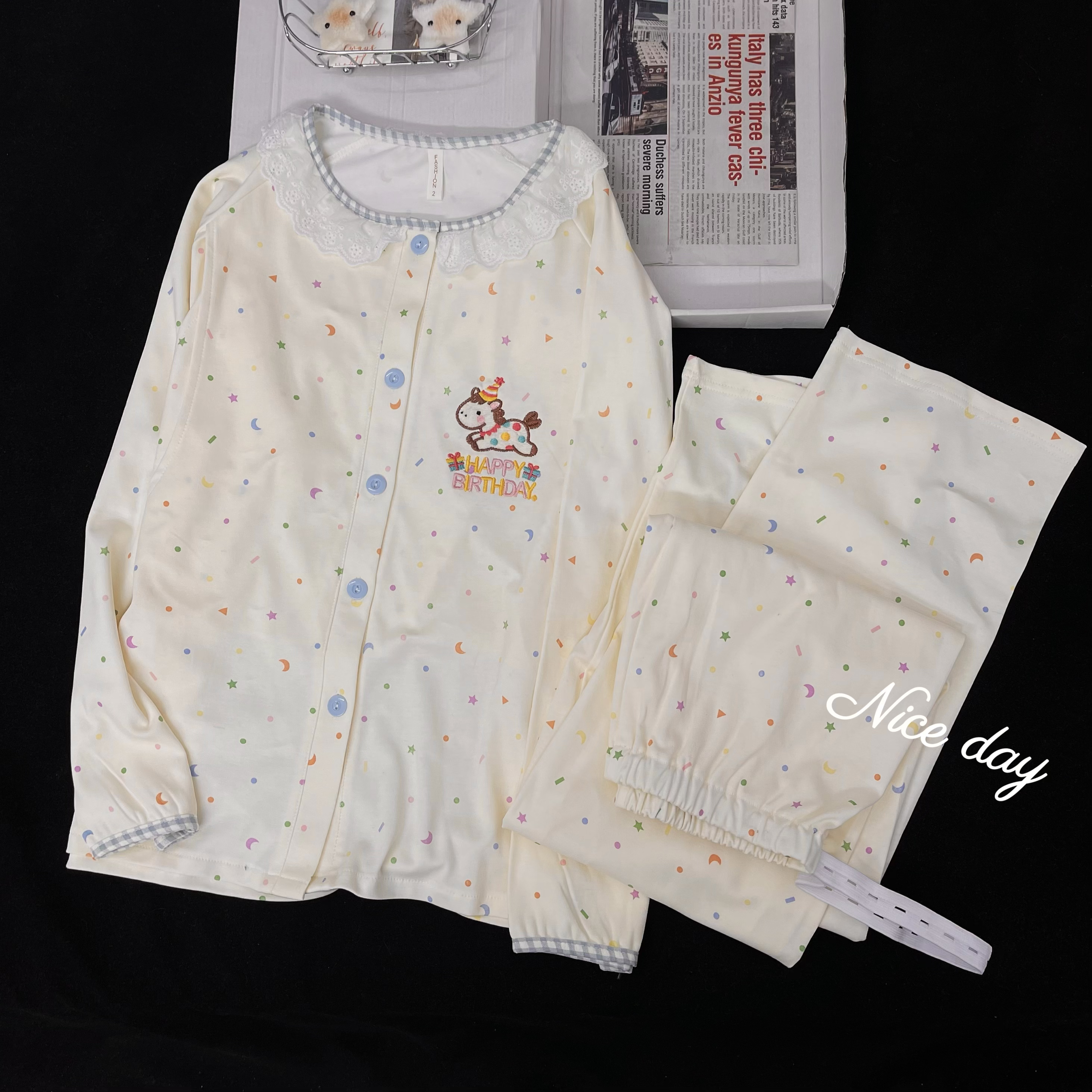 《纯棉带胸垫》孕妇是睡衣月子服产后哺乳睡衣孕妇喂奶家居服产妇