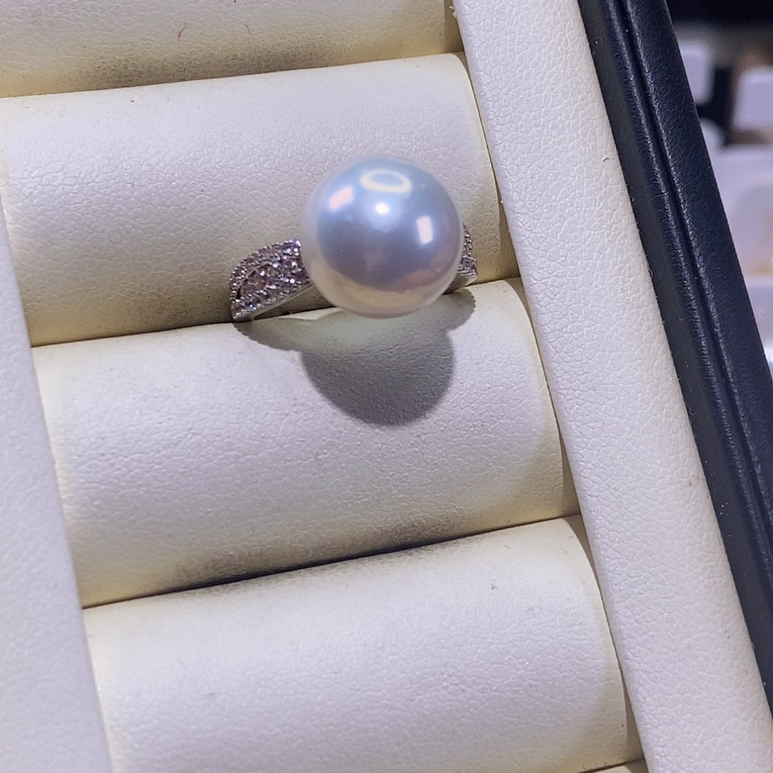 淡水珍珠戒指合金