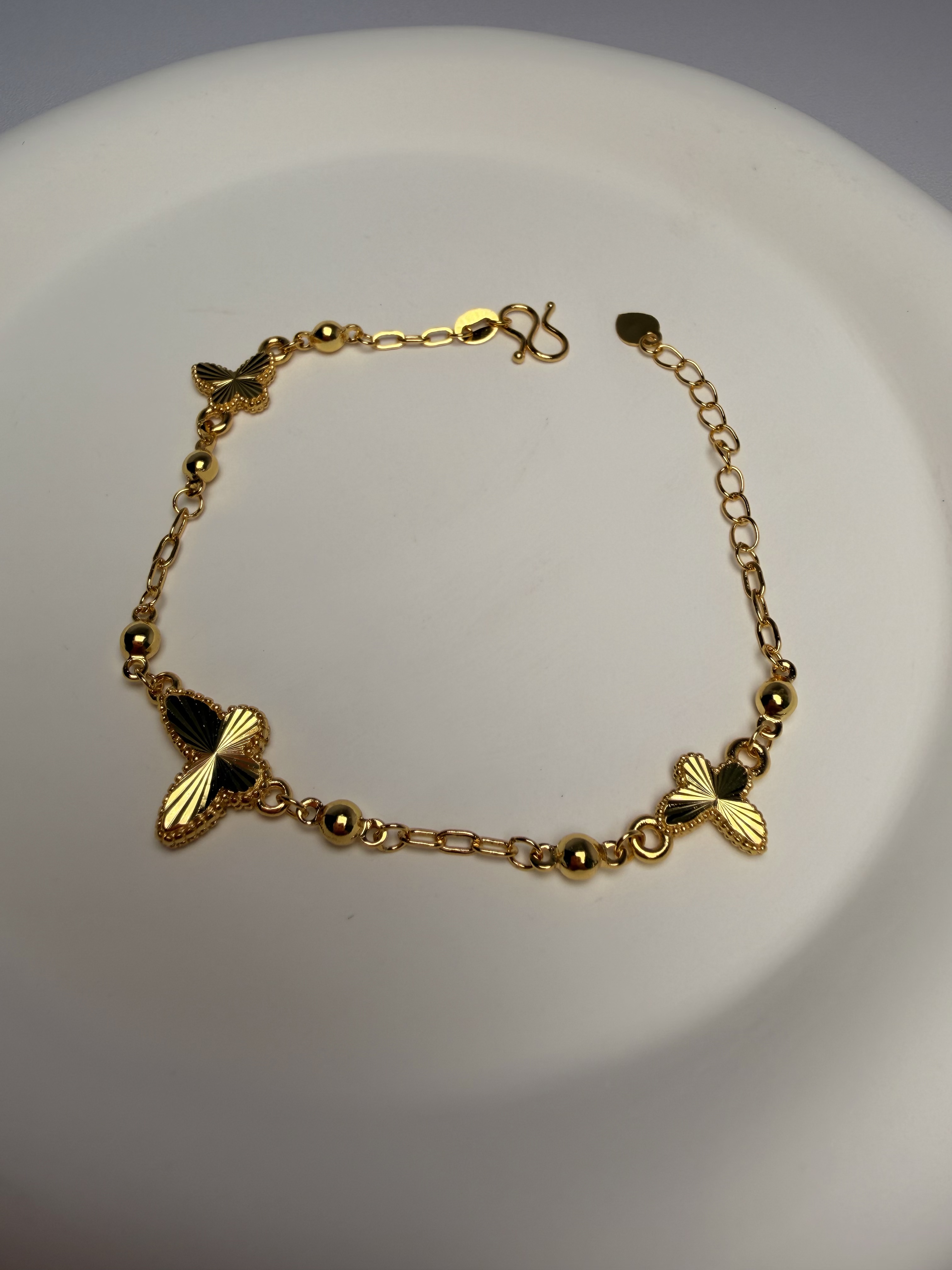 铜合金手链 铜合金   蝴蝶手链时尚百搭又精致款