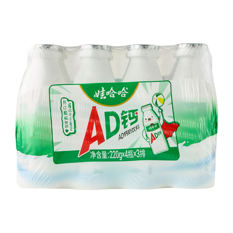 娃哈哈AD钙奶饮品 220g*12瓶/组
