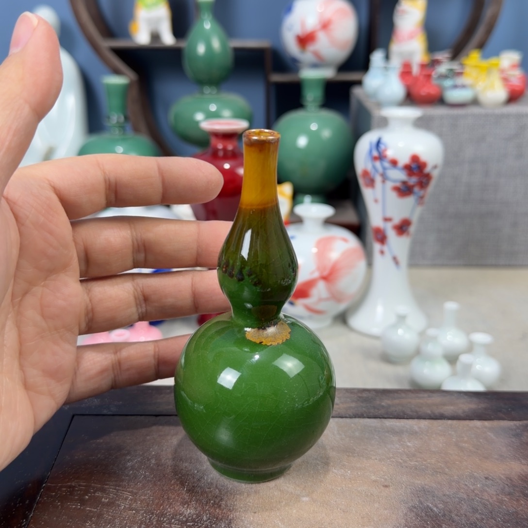 陶瓷手工小花器摆件