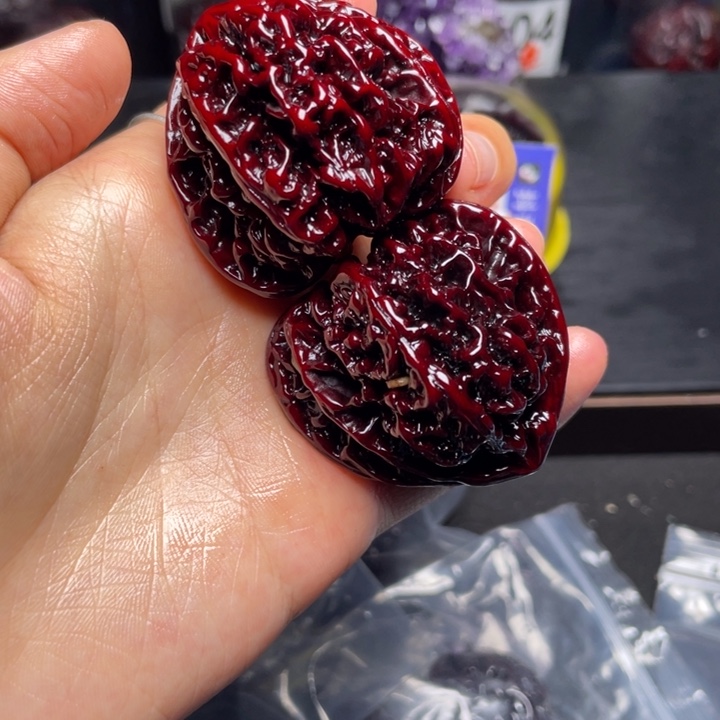 文玩核桃把件状元冠