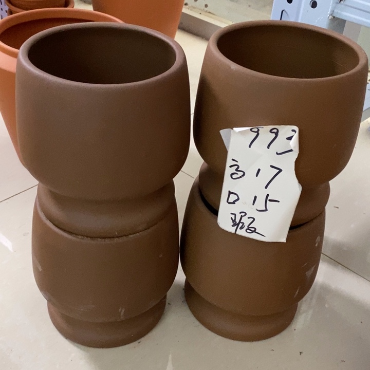 粗陶红陶绿植花盆993