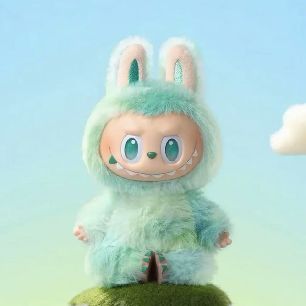 labubu 绿色平静 卡片+礼盒+运费险