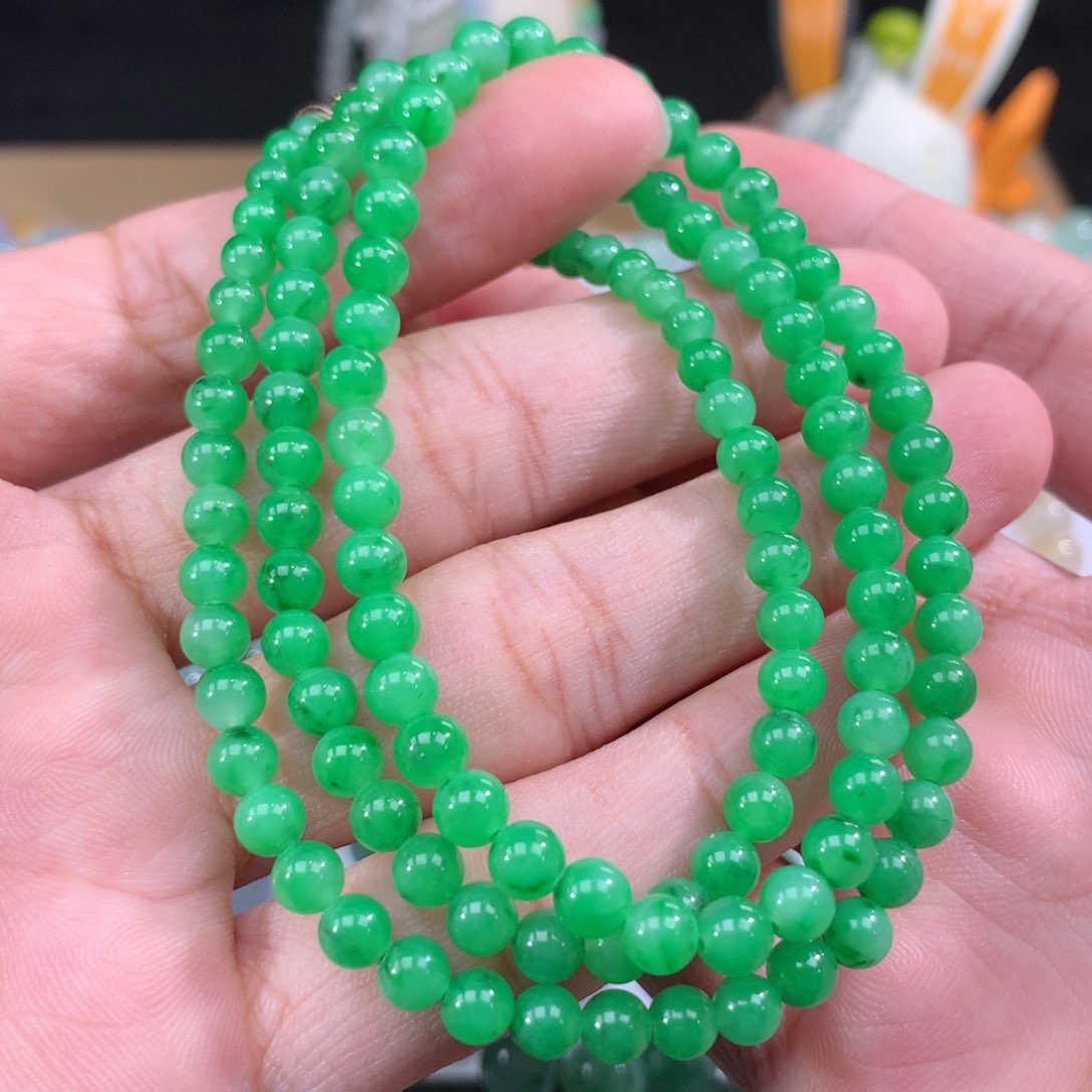 翡翠手链未镶嵌卡4.3-5.1