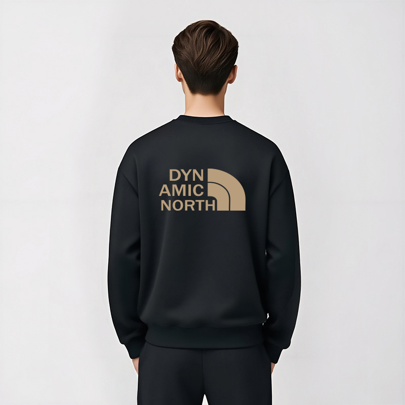 动感北面卫衣加绒加厚情侣同款休闲套头休闲百搭男士上衣秋冬新款